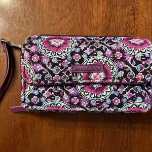 Vera Bradley Wristlet Wallet- Lilac Medallion